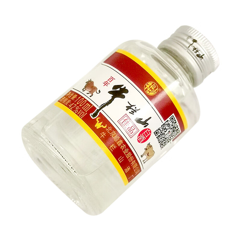 牛栏山百年牛栏山二锅头浓香型白酒42度佳品二两小酒100ml*24瓶整箱年货 42度 100mL 24瓶 佳品二两