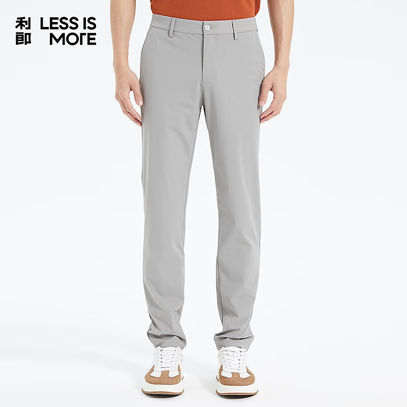 利郎青年商务男裤【商场同款】休闲裤男轻薄凉感弹力通勤长裤Q5XXK011 浅灰 33 (175/84A)