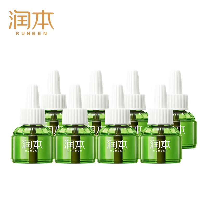 润本婴儿蚊香液电蚊香液晚大容量45ml×8瓶补充装防蚊驱蚊水无香型