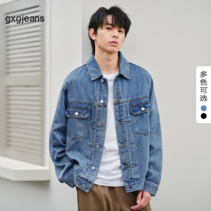gxgjeans��װ2024���＾�¿�ţ�мп�1978ϵ�� ��ɫ 175/L 173Ԫ