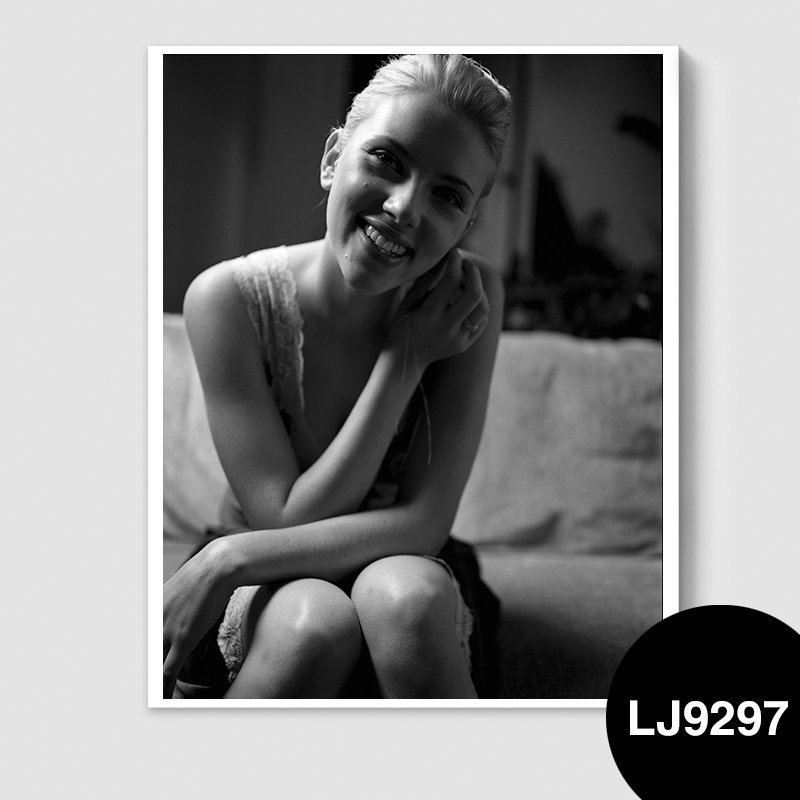 格绿美奥黛丽赫本装饰画三联黑白复古怀旧美女海报挂画服装店酒吧现代 LJ9297 装好框60X80厘米 环保木质框+ 京东折扣/优惠券