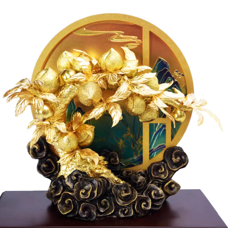 NWTB金箔桃李满天下摆件教师节礼物送老师导师纪念品毕业季校庆礼品 桃李满天下