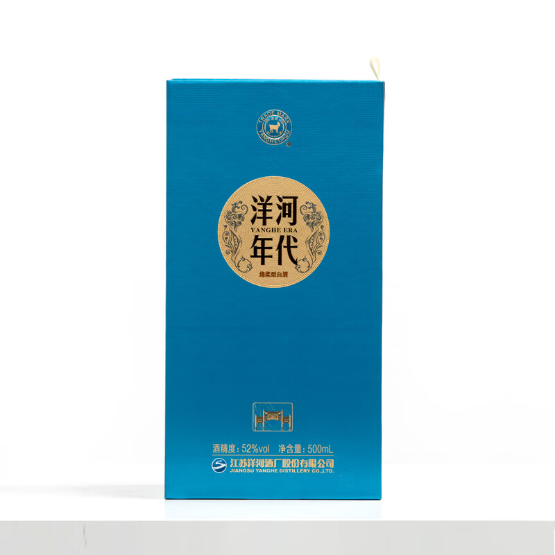 洋河年代文创 绵柔浓香型白酒 送礼宴会商务用酒 2024年 500mL 1瓶 52度
