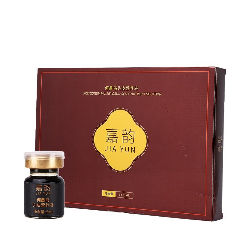 嘉韵白发黑灵芝何首乌黑发精华液强效套盒黑发养黑不用染 （团购装）二十套盒240瓶