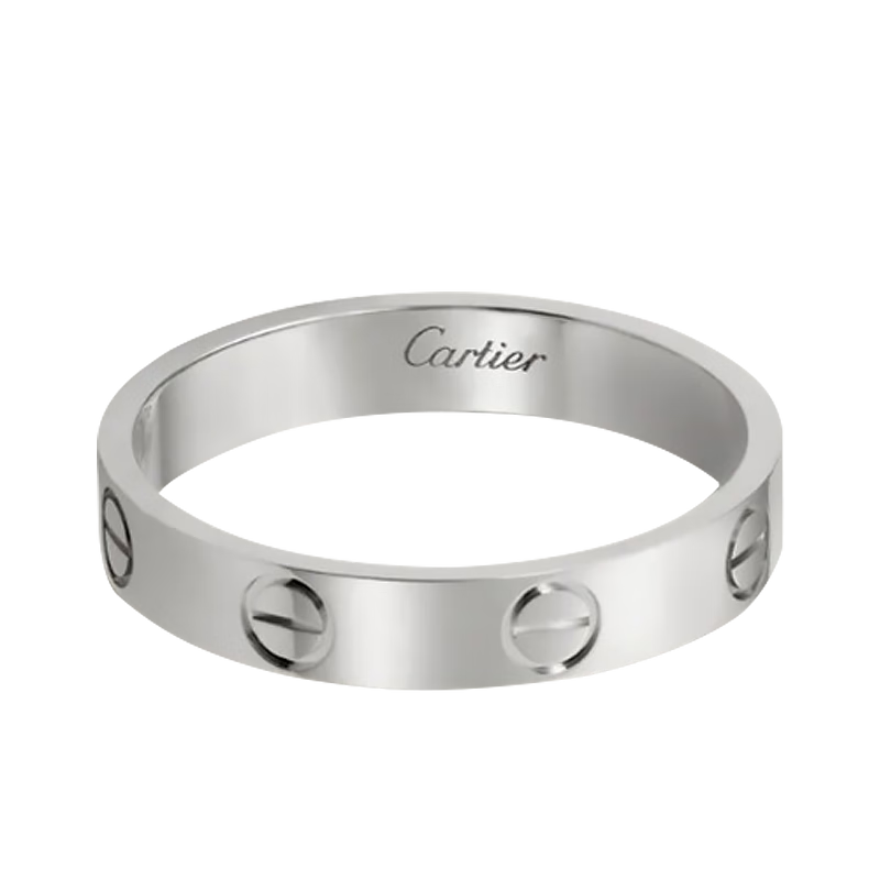【二手99新】卡地亞戒指  love系列 男女戒指 18K玫瑰金 白金 情侶戒指 鉆戒指寬版窄版 99新-玫瑰金-單鉆 53號(hào)(國(guó)碼13號(hào))