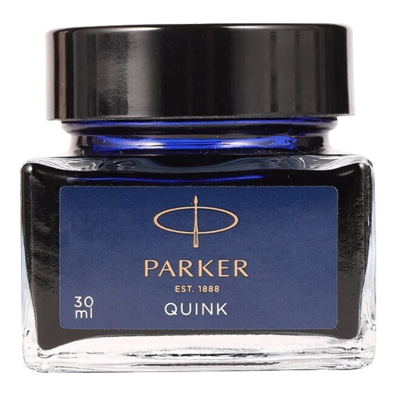 派克（PARKER） 墨水鋼筆水/墨膽墨囊/ 非碳素墨水 【藍(lán)黑色墨水-30ml】