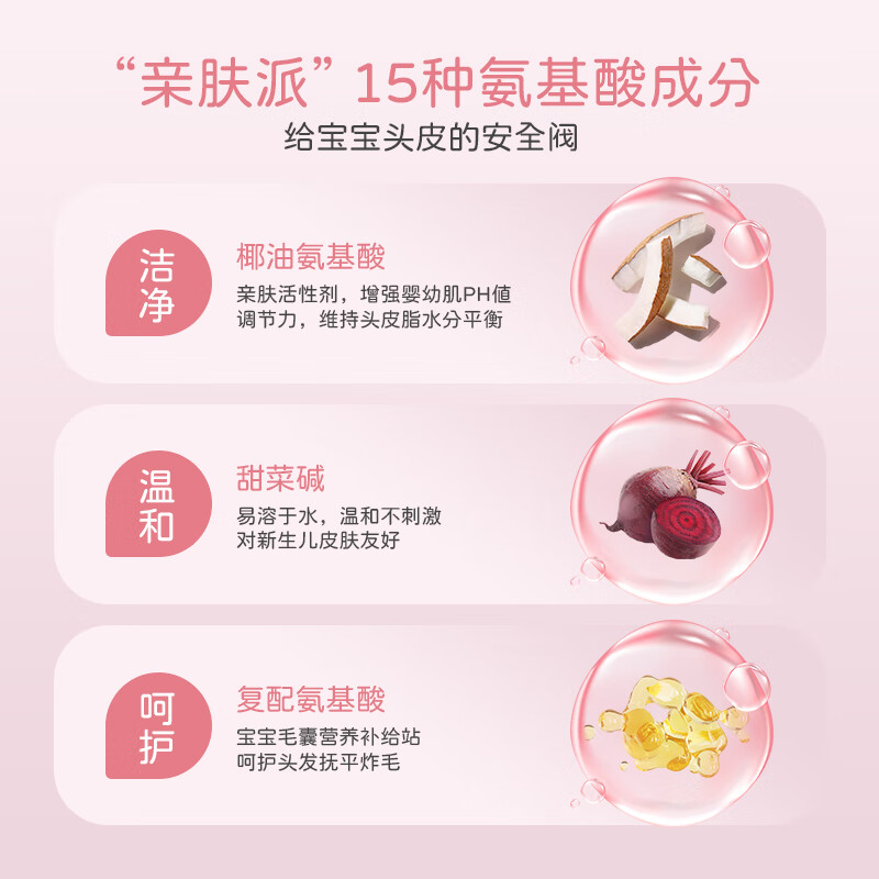 贝舒士儿童宝宝洗发水1-3岁3-6岁6-12岁以上氨基酸洗发水男孩小学生 【氨基酸】女童洗发水300ML