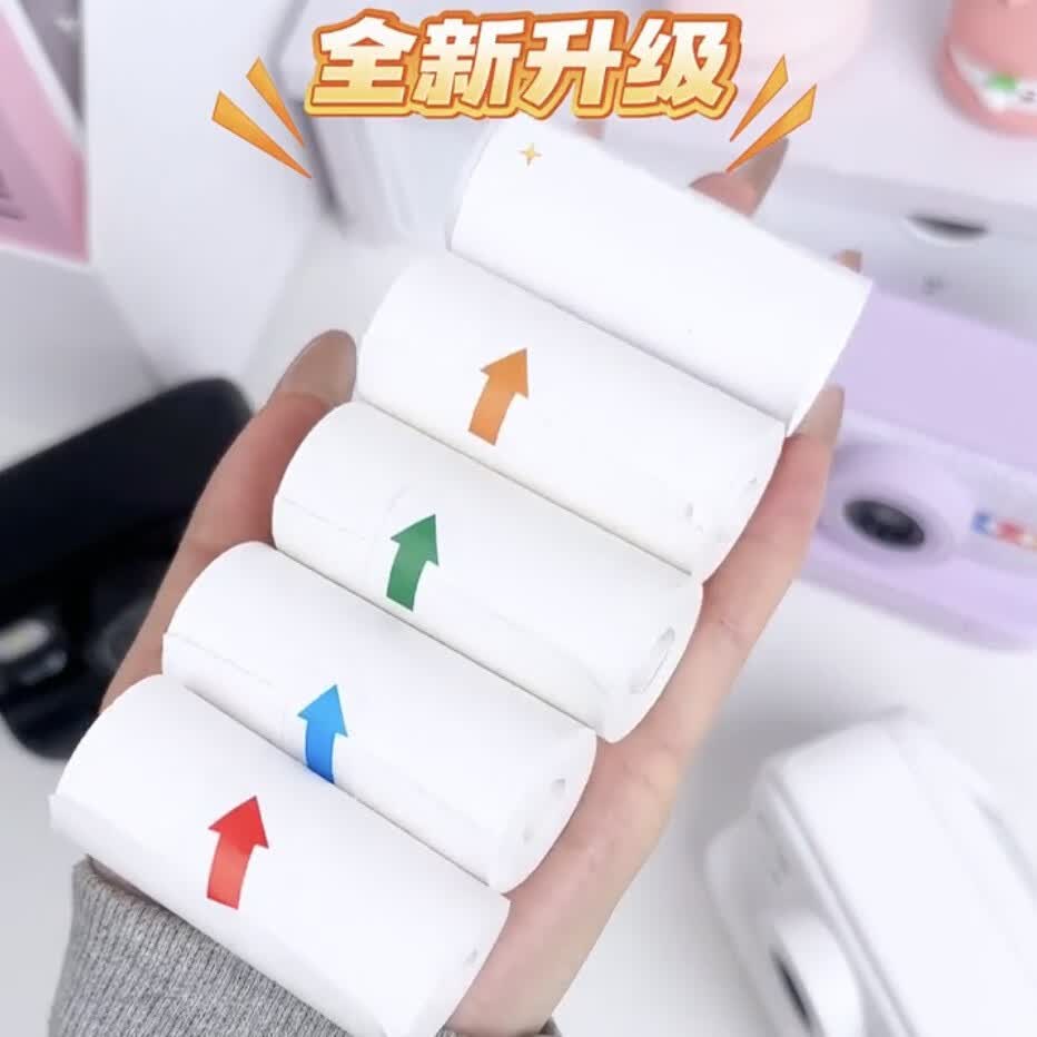 梦多福儿童拍立得多色打印纸相机高清数码照相机彩色男女孩生日礼物