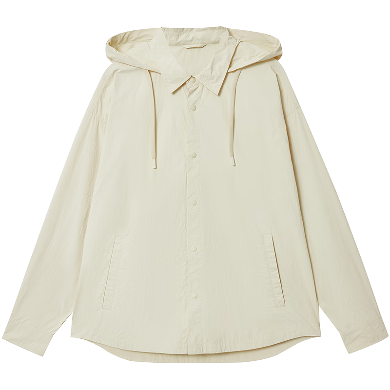 杰克·瓊斯(JACK&JONES) 夏季清爽透氣假兩件連帽日常寬松防曬服夾克外套男裝2252SP004