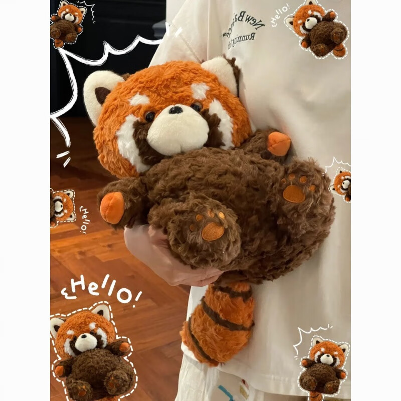 卡之物语小熊玩偶 大号陪睡抱枕小熊猫公仔毛绒玩具浣熊布偶娃娃女生礼物 安抚-小浣熊 55厘米