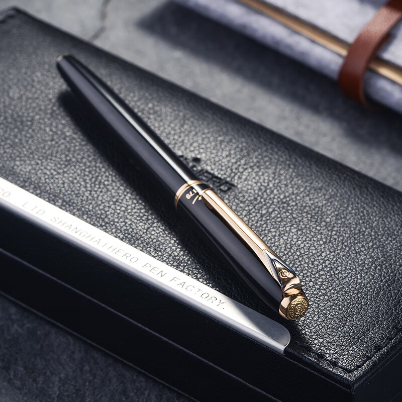英雄（HERO）【10K金笔】钢笔1179荣威暗尖硬笔书法笔高端商务收藏级钢笔签字笔生日礼物钢笔礼盒可定制 1179荣威10K金笔