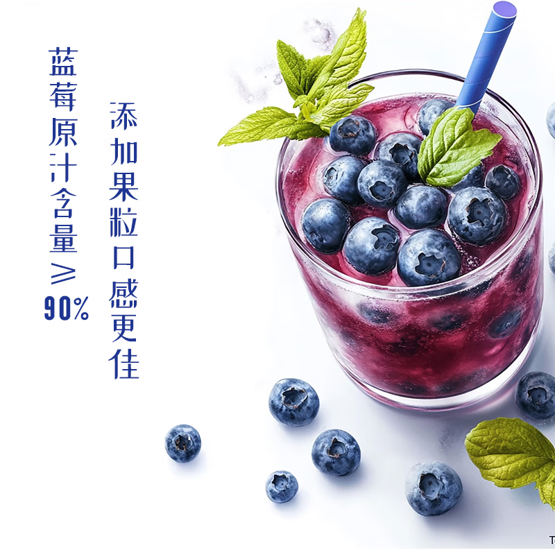 臻桦伊春兴安岭蓝莓原浆  NFC蓝莓汁 有机野生蓝莓原浆  东北特产 大果粒蓝莓果汁一箱