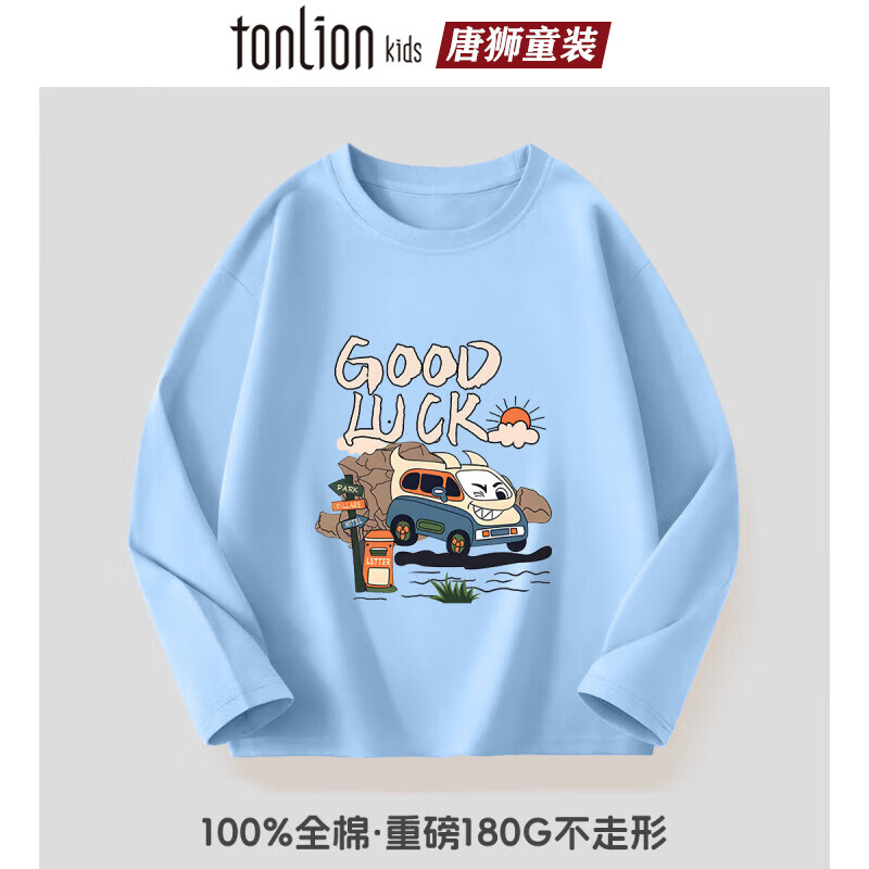 ��ʨ���޳����ͯ�����2025���¿���ͯŮͯ��ͯ��ͨӡ����������t�� ��ɫ03���� 140 17.4Ԫ