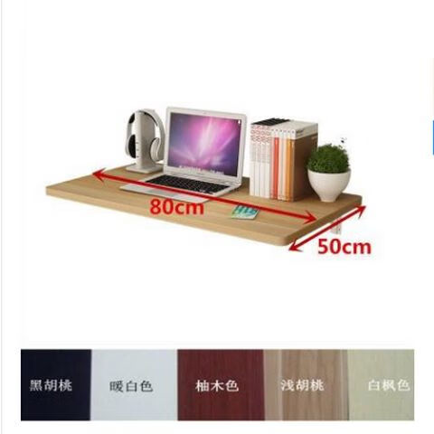 語森憶家用轉(zhuǎn)角壁掛折疊桌餐桌連壁桌掛墻電腦桌連墻上桌學習書桌靠墻桌 80*50圓角顏色備注