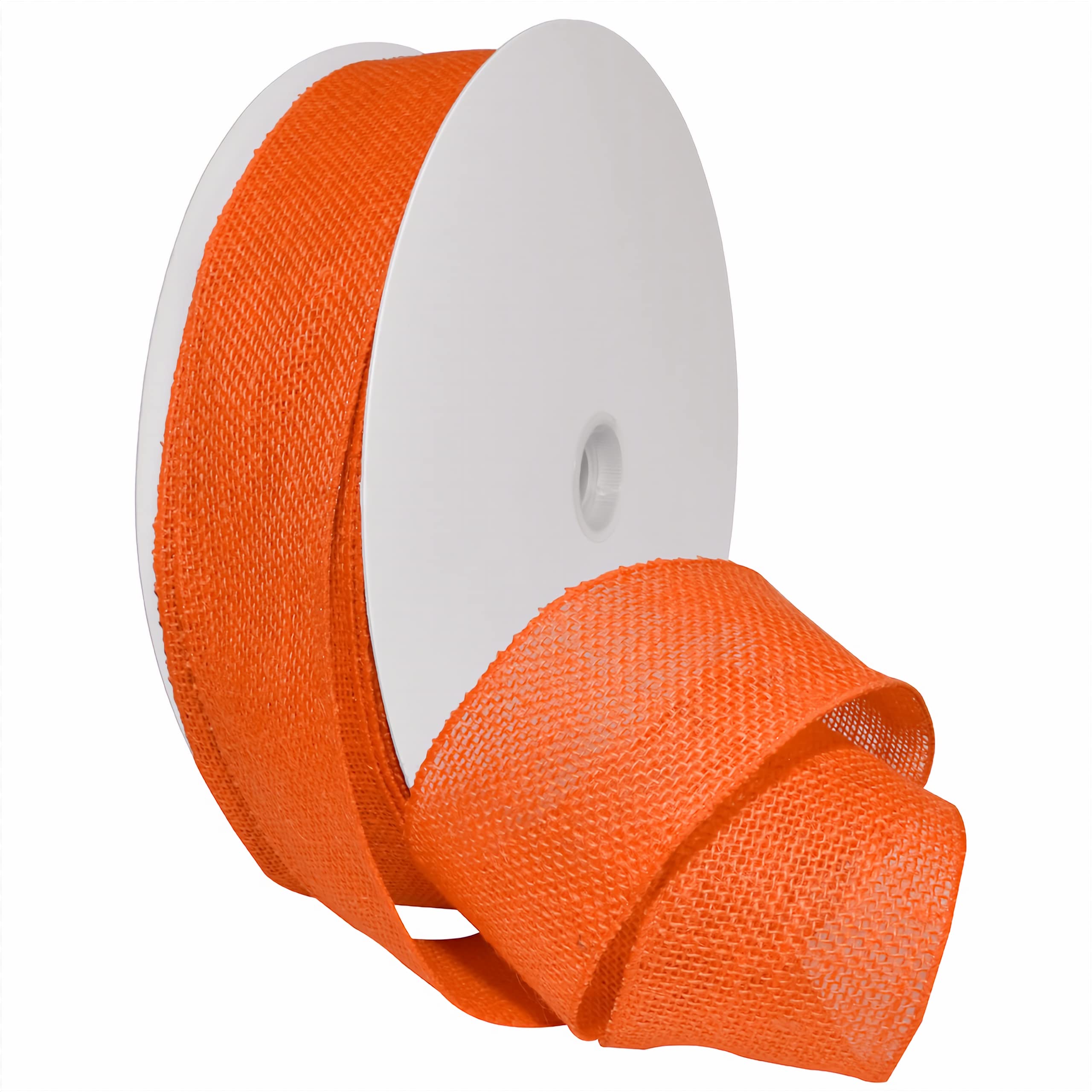 Morex RibbonMorex 丝带 6.35 厘米 X 50 码黄麻有线丝带 橙色