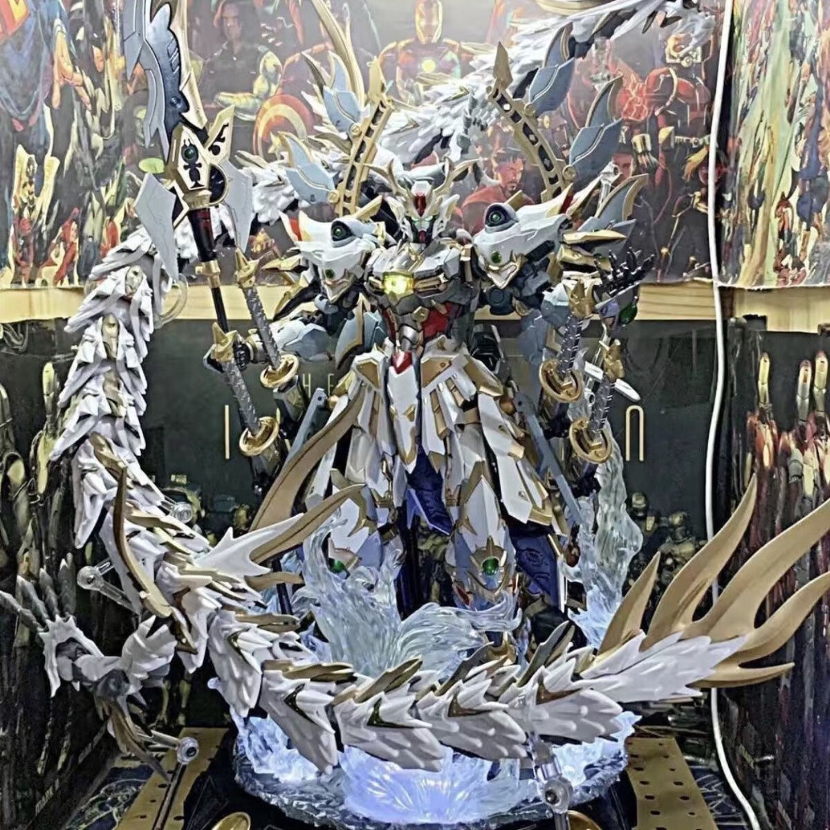 艾风格爆款盲盒魔动核赵云吕布敖丙哪吒曹仁白雪姬阿修罗等高达随机抽奖 盲盒藏道白龙+地台 开业大促销时间仅剩01:29，抽奖