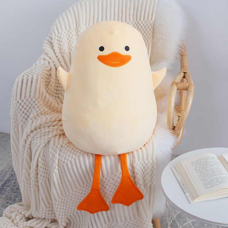 迪士尼(disney)鸭公仔可爱毛绒玩具加油鸭娃娃陪睡觉玩偶抱枕床上女