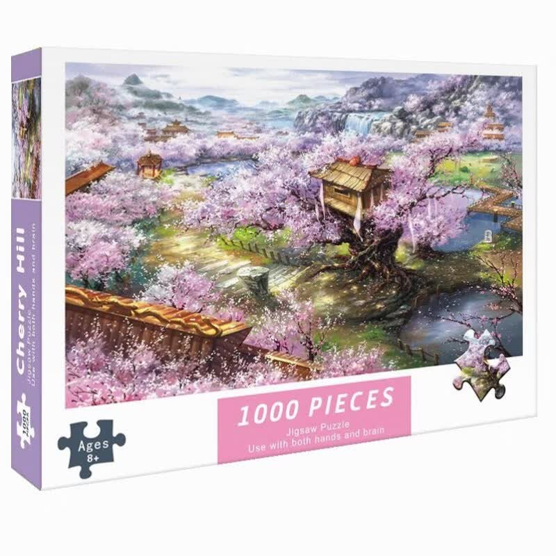 清明上河图拼图一万块积木10000块地狱级高难度大人解 樱花山庄