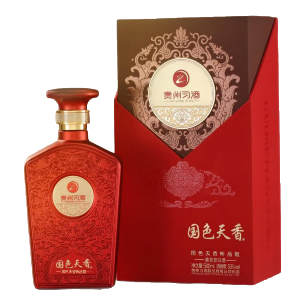 貴州習酒 中国高級白酒 国色天香 500ml 53% 2年物 新品未開封 貴州習酒 中国高級白酒 国色天香 500ml 53% 2年物 新品未