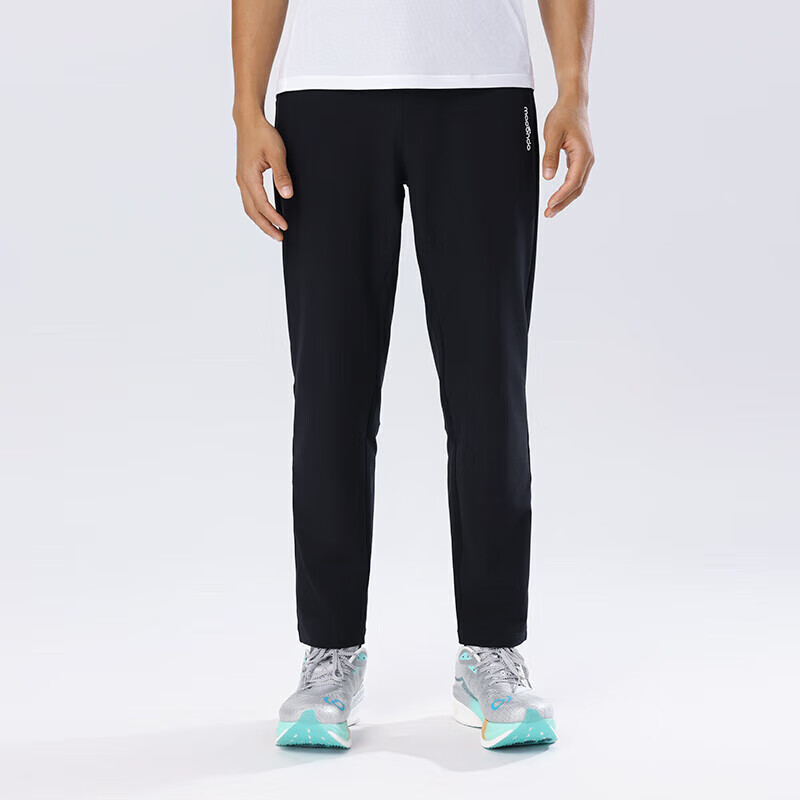 马孔多（macondo）软壳裤2代男女春秋款防风防泼水跑步保暖运动裤 黑色-男 L 