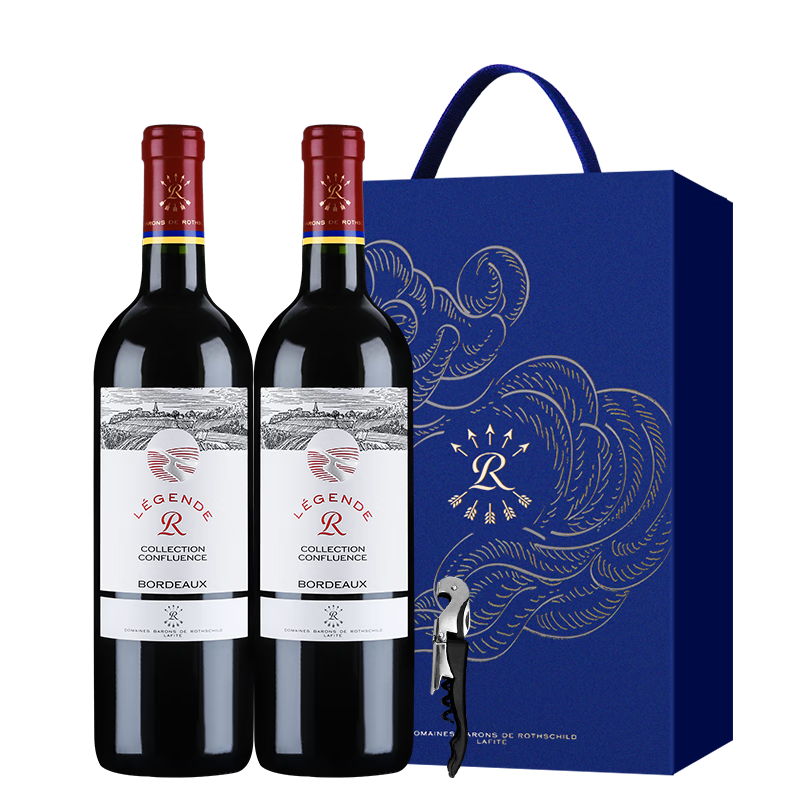 拉菲（LAFITE）傳奇精選尚品波爾多干紅葡萄酒750ml*2支禮盒裝節(jié)日送禮 法國紅酒