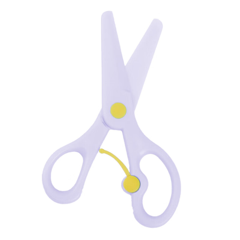 【甄选严选】塑料手工学生儿童剪刀幼儿园卡通剪纸剪刀儿童手工剪 马卡龙紫-1个装 京东折扣/优惠券