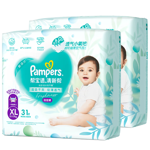 ���ڲ�����Pampers �ﱦ�� ���°� XL�� ������ 62Ƭ 111.9Ԫ