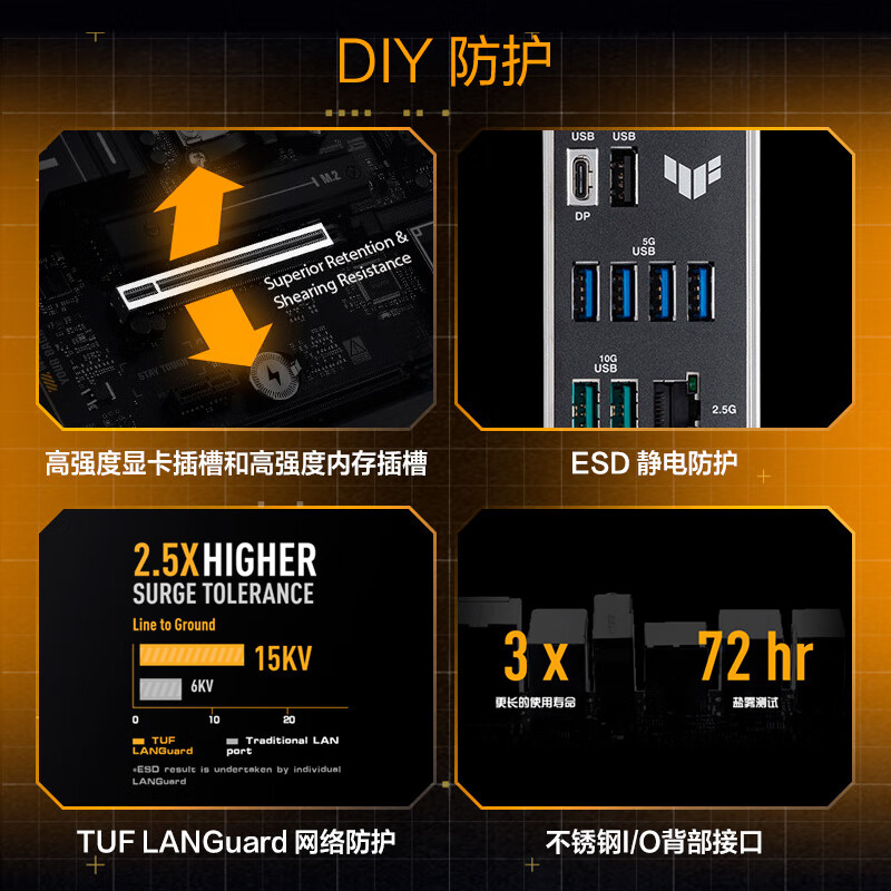 华硕 TUF GAMING B860M-PLUS重炮手 图 8