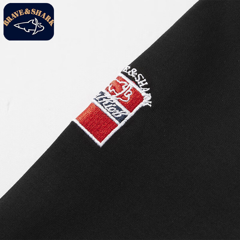 勇士鲨鱼（BRAVE&SHARK）卫衣男立领套头商务休闲秋冬款外套百搭舒适通勤长袖刺绣卫衣打底 宝蓝色加绒 XL (180) 推荐体重140-160斤