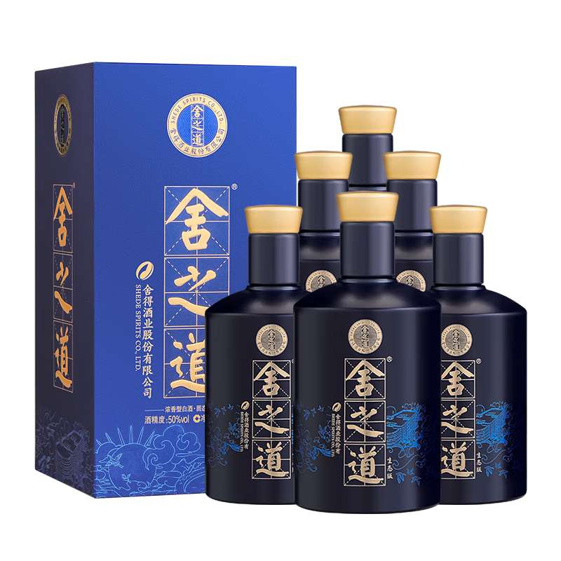 舍得舍之道 生态版  浓香型白酒50度500ml*6瓶 整箱装（含礼品袋）
