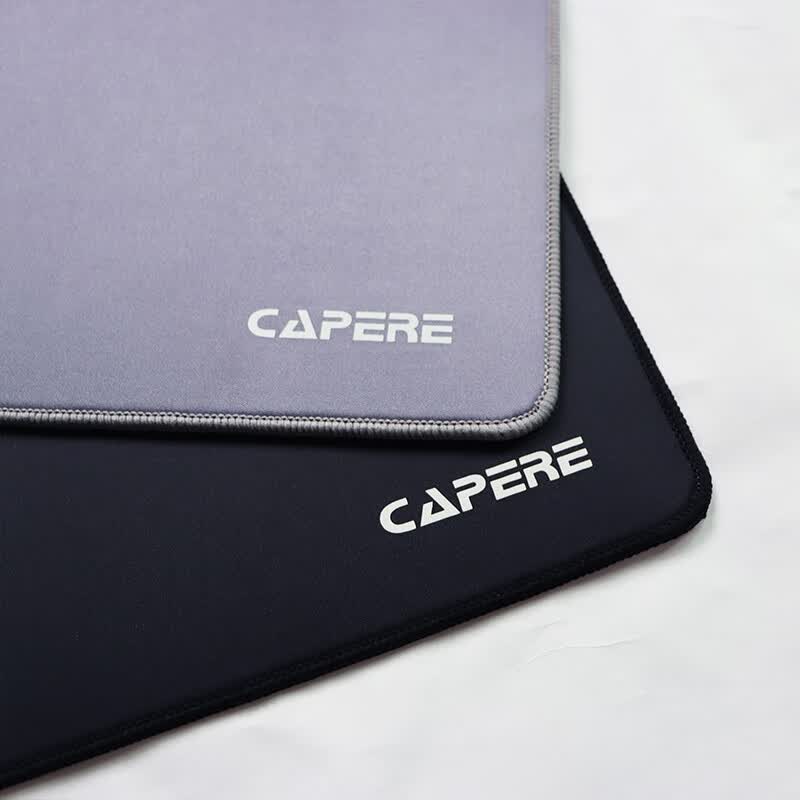 CAPERE(铠雷)【破尘】防水超纤细面鼠标垫细腻丝滑表面耐磨顺滑竞技游戏垫 【破尘】中号黑色细面490X420