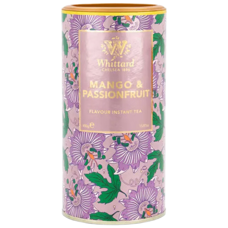 唯廷德（Whittard）英國進(jìn)口芒果百香果味速溶茶粉450g罐裝原葉冷萃養生花果茶伴手禮