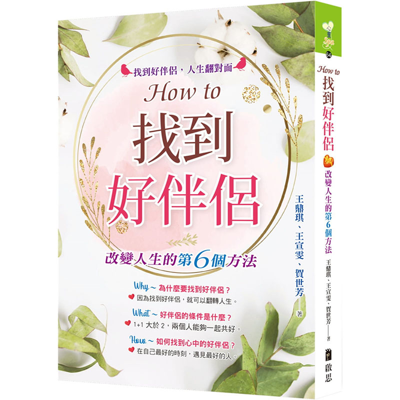 台版 how to找到好伴侣 改变人生的第6个方法 王鼎琪 王宣雯 贺世芳