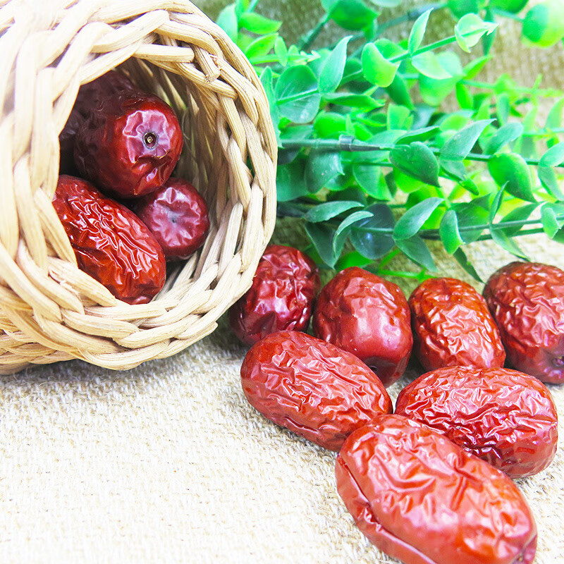 馬牙棗甘肅敦煌特產(chǎn)馬牙棗干 灰棗紅棗雞心棗年貨零食辦公室泡茶 1斤灰棗