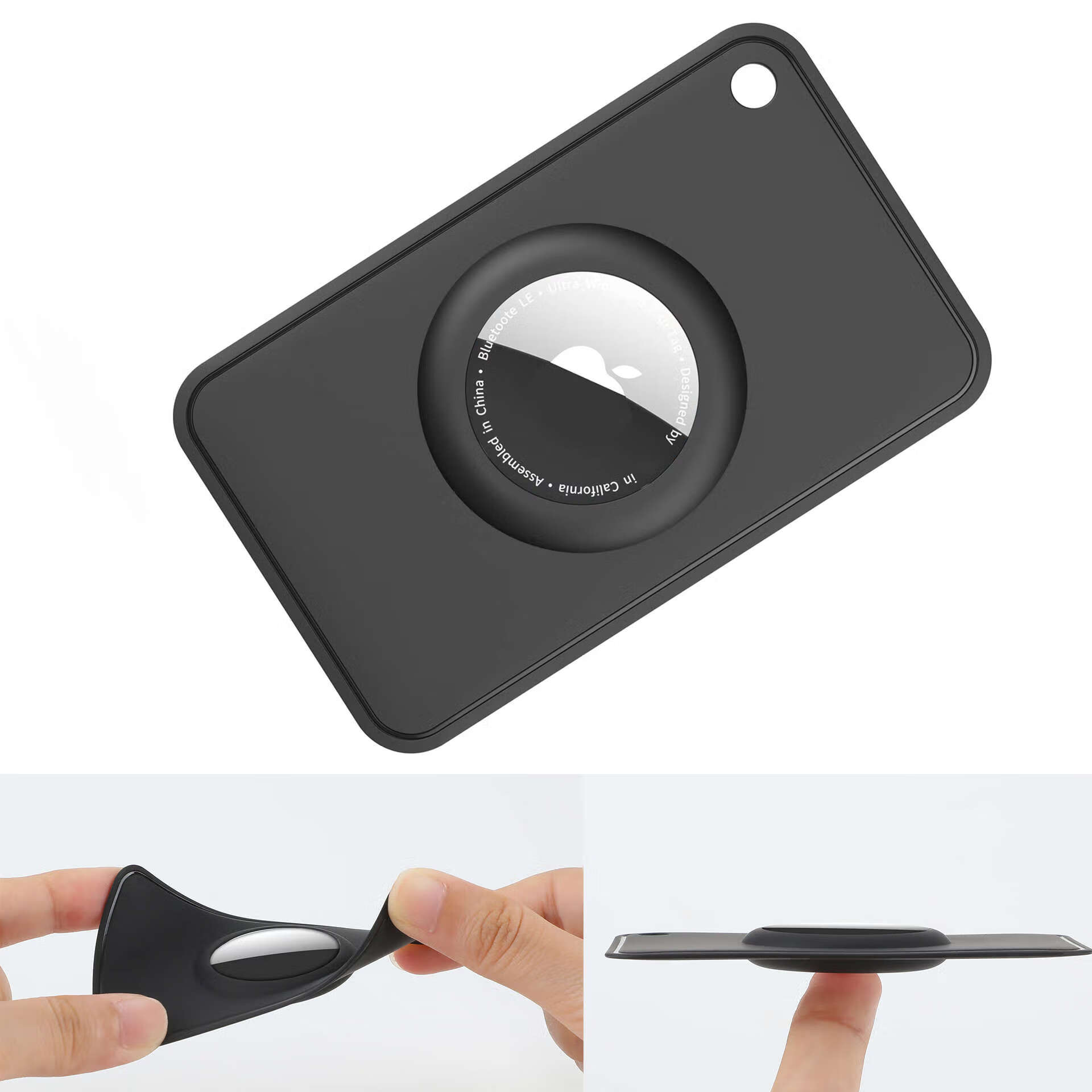 酷件适用卡包苹果airtag保护套创意卡片式硅胶airtags钱包tag卡套防丢