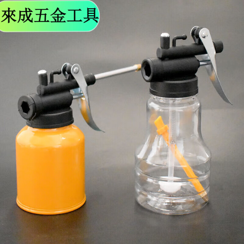 勤凯高压机油枪家用滴壶手动加油壶机油油壶长嘴透明齿轮加注器机油壶