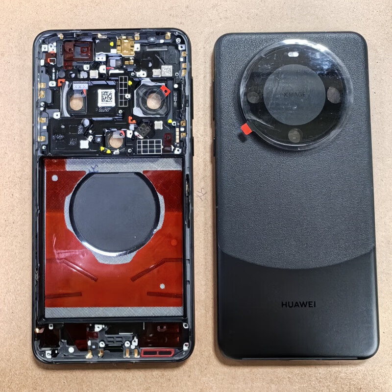 mate60pro原裝新后蓋中框一體手機(jī)電池蓋外殼可過售后平臺 黑色