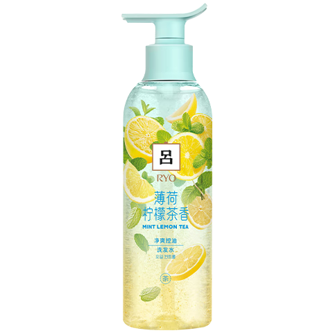 吕（Ryo）薄荷柠檬洗发水400ml 净澈控油清爽去屑留香洗发膏【热门商品】