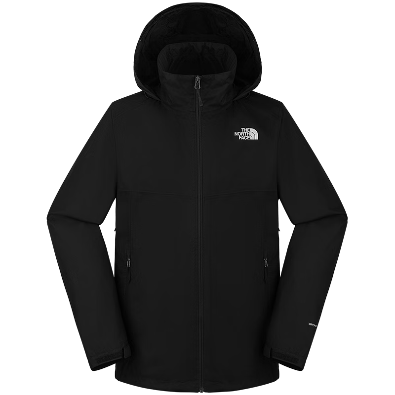 北面（The North Face）沖鋒衣男經(jīng)典款戶(hù)外防水連帽硬殼外套【可掛內(nèi)膽】上新l8EXR JK3/宇宙黑 M /170