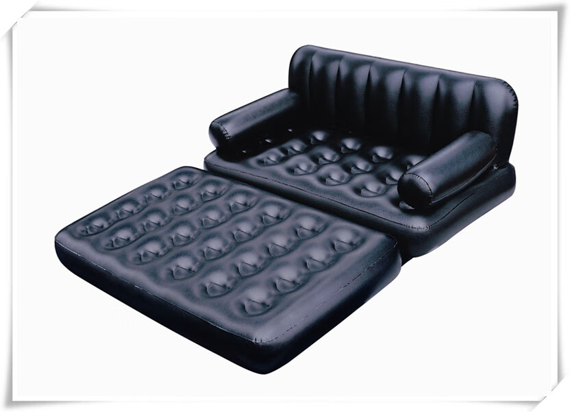 Bestway75054多功能折疊五合一充氣沙發(fā)床懶人沙灘椅充氣床墊 黑色