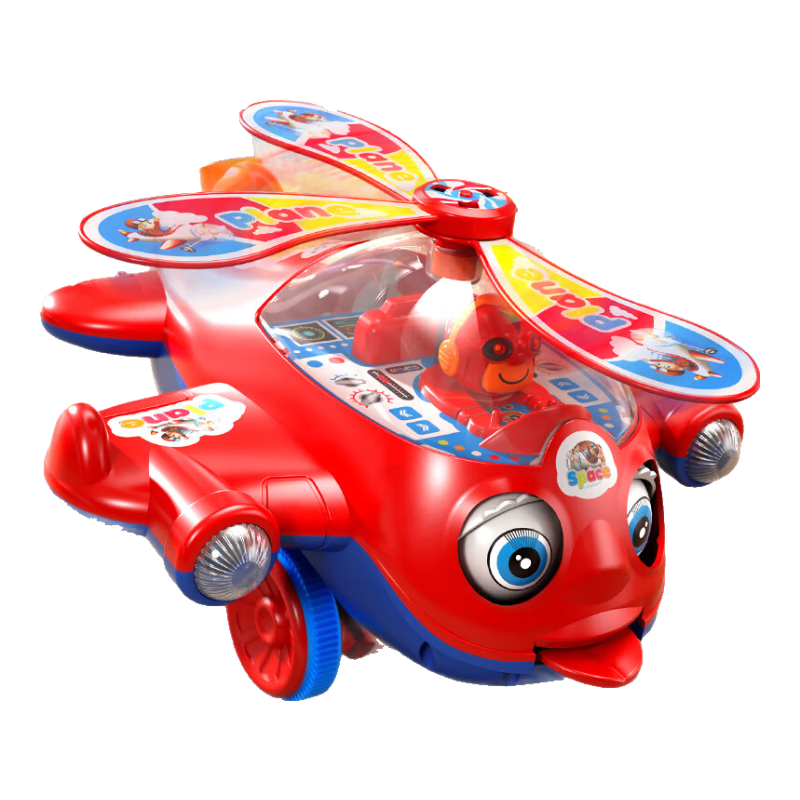 COODORA手推飞机推推乐儿童玩具1-3岁宝宝学步推车响铃男女孩生日礼物