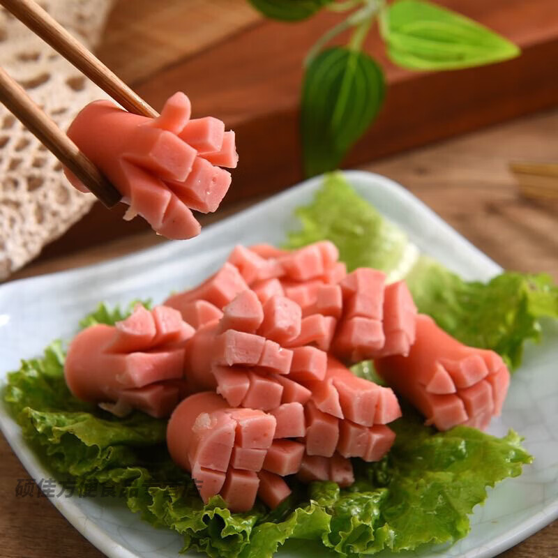 盤中玉火鍋食材桂花腸開花腸肉丸子蟹棒關(guān)東煮麻辣燙食材配料清真串串 紅色桂花腸整袋【5斤裝】