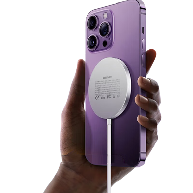 remax蘋果無線充電器magsafe磁吸快充支持iPhone17ProMax/plus16/15/14/華為mateP80耳機(jī)可搭配支架