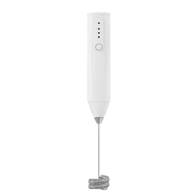友來福電動打奶泡器咖啡奶泡機家用牛奶打泡器手持迷你攪拌打蛋器白色