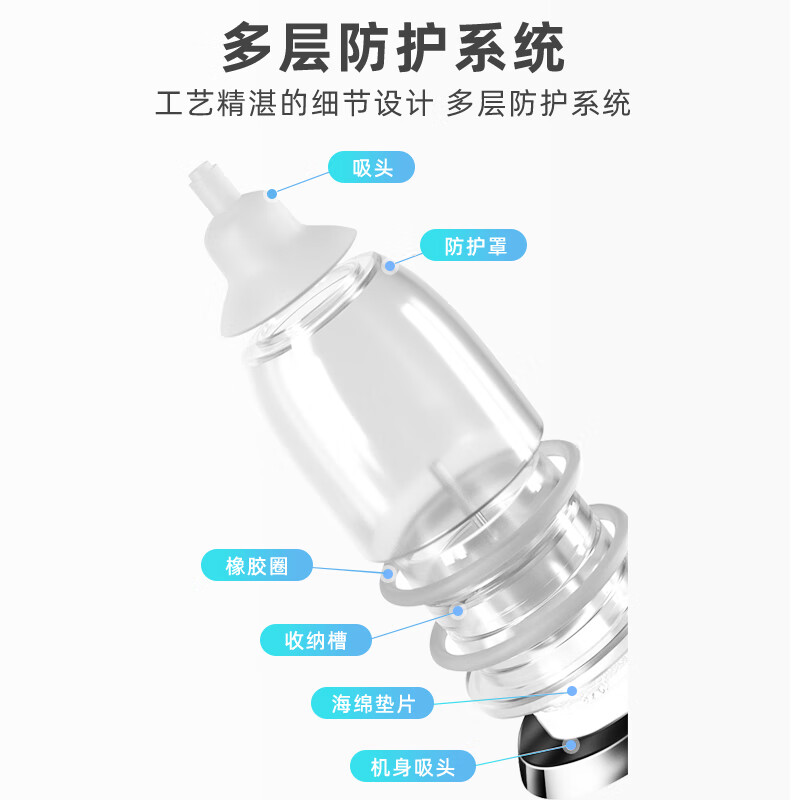 好伊贝(HOY BELL)婴儿电动吸鼻器新生儿童宝宝通鼻专用吸鼻涕清理鼻屎神器家用 婴儿电动吸鼻器