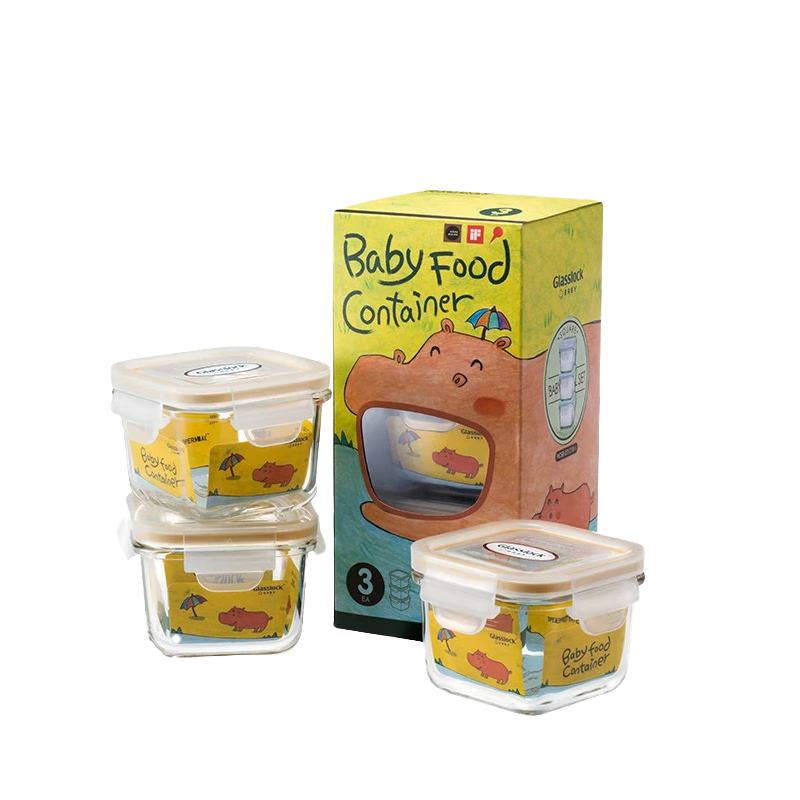 GLASSLOCKڸֻӤʳܷɱʺбЯ͸·װ 210ml*3