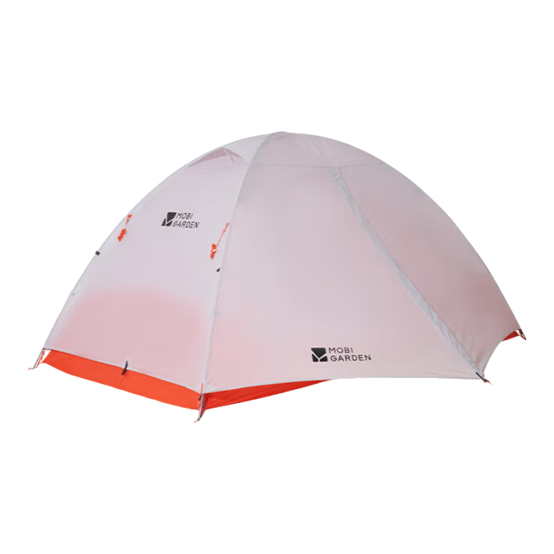 牧高笛（MOBIGARDEN）冷山UL2帳篷戶外徒步露營防風(fēng)防暴雨大空間雙層三季鋁桿帳篷 冷山UL2 FFP 20D丨雪峰白