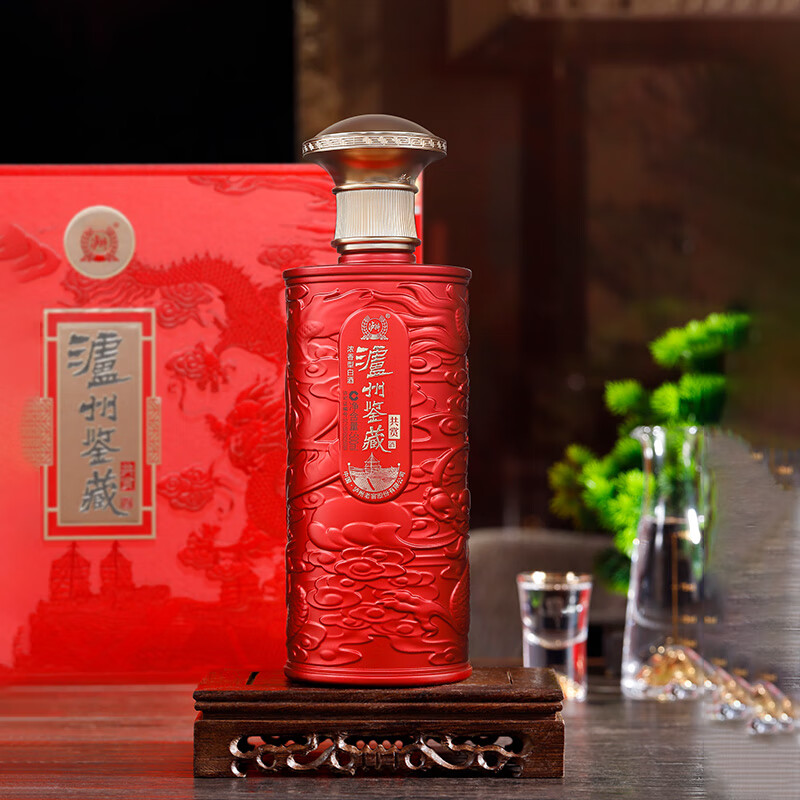 泸州老窖股份出品 浓香型 白酒 纯粮酒 礼盒装 送礼自饮酒 52度 500mL 2瓶 泸州鉴藏 共赏