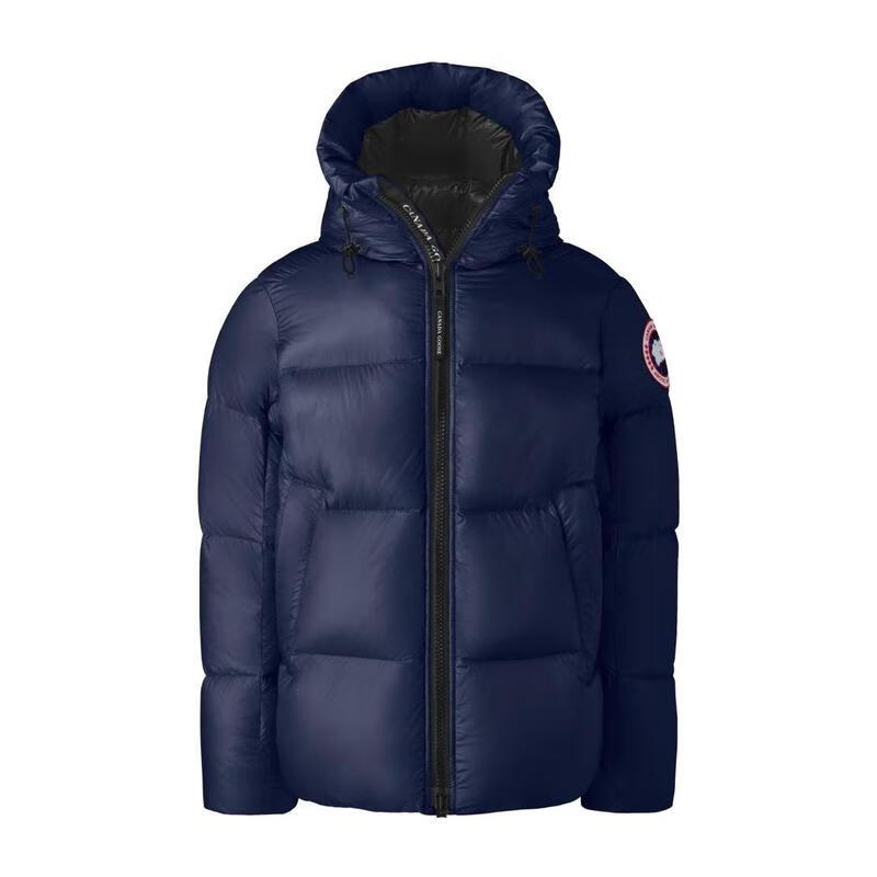 加拿大鵝（Canada Goose）男士羽絨服 CROFTON 24新款透氣耐磨防寒保暖戶外夾克 藍(lán)色 XL