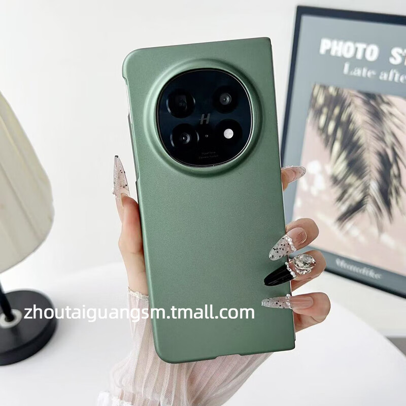 舟泰光适用OPPO Find N5折叠屏手机壳超薄商务Find N5高级金属烤漆纯色OPPO Find N5硬壳时尚防摔手机壳 【金属烤漆 暗绿色】 OPPO Find N5
